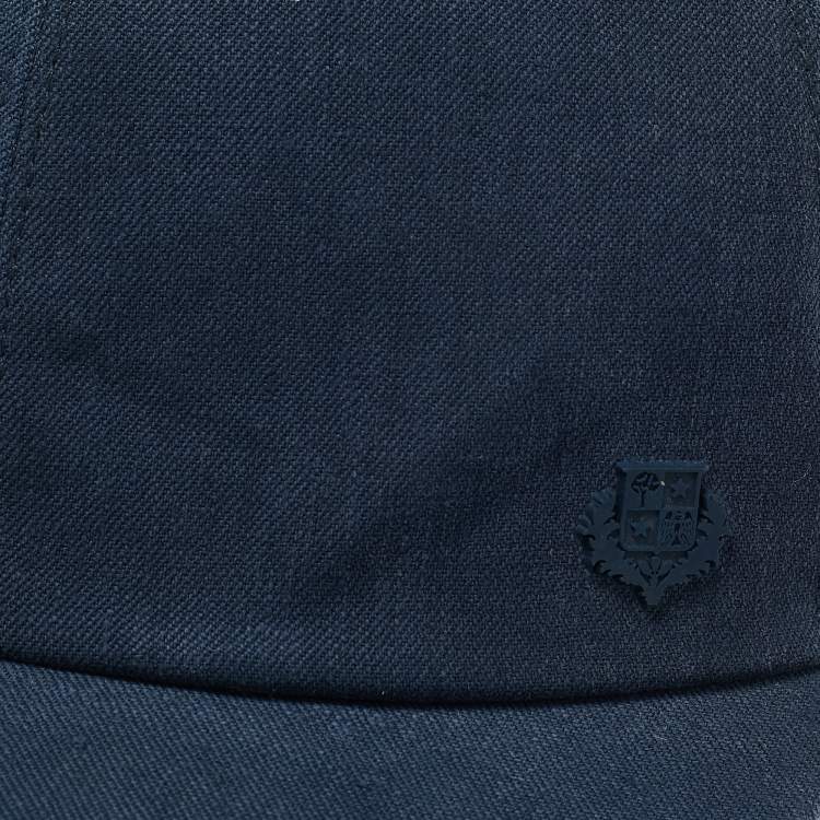 Pre Owned Loro Piana Blue Linen Cotton Baseball Cap L