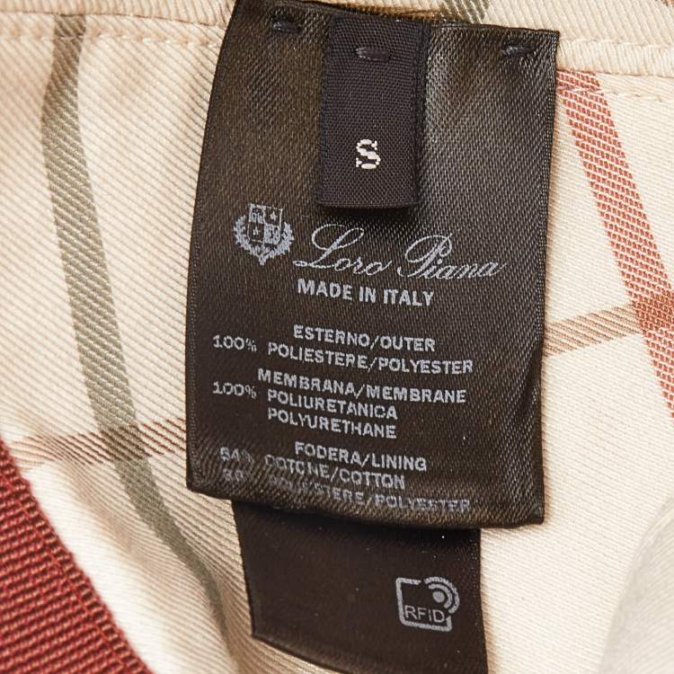 Pre Owned Loro Piana Military Green Microfibre Storm System Baseball Cap S