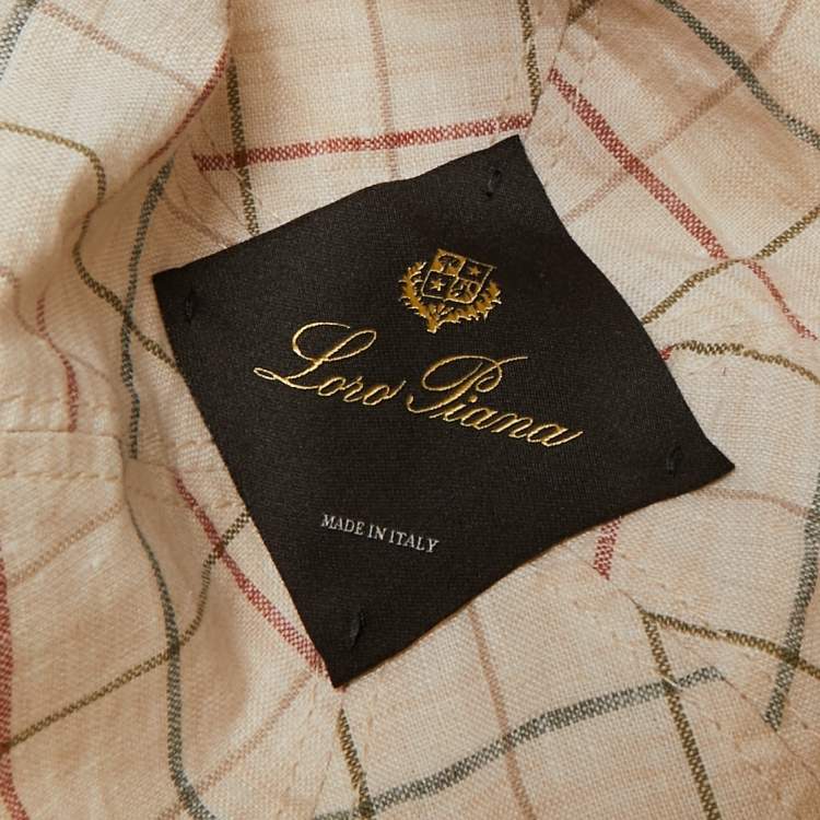 Pre Owned Loro Piana Grey Cotton Blend Baseball Cap XL