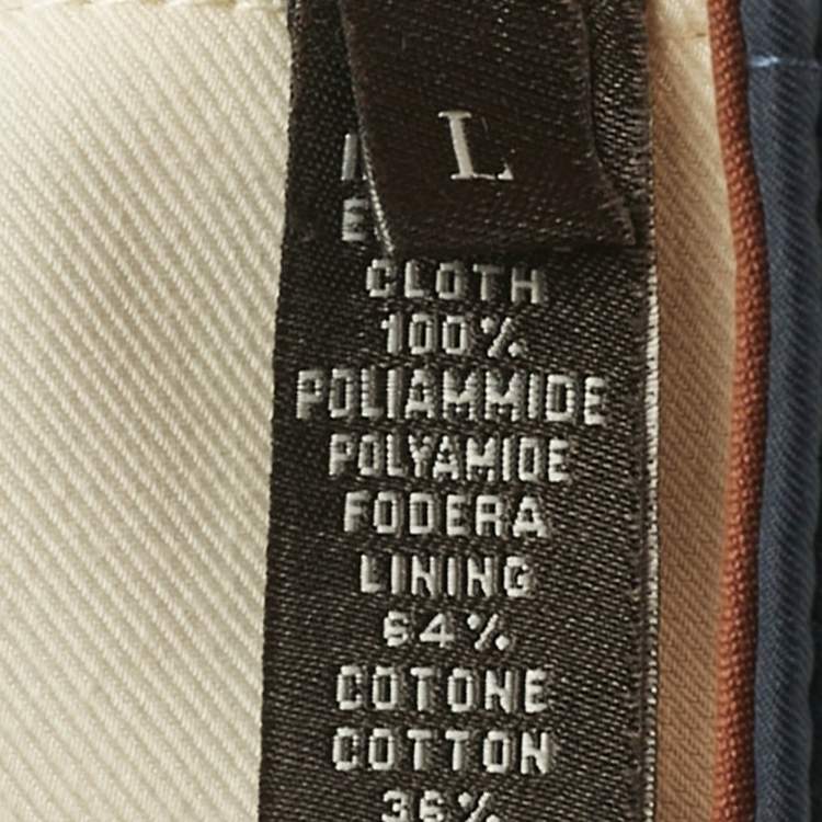 Pre Owned Loro Piana Blue Nylon Green Storm System Baseball Cap L