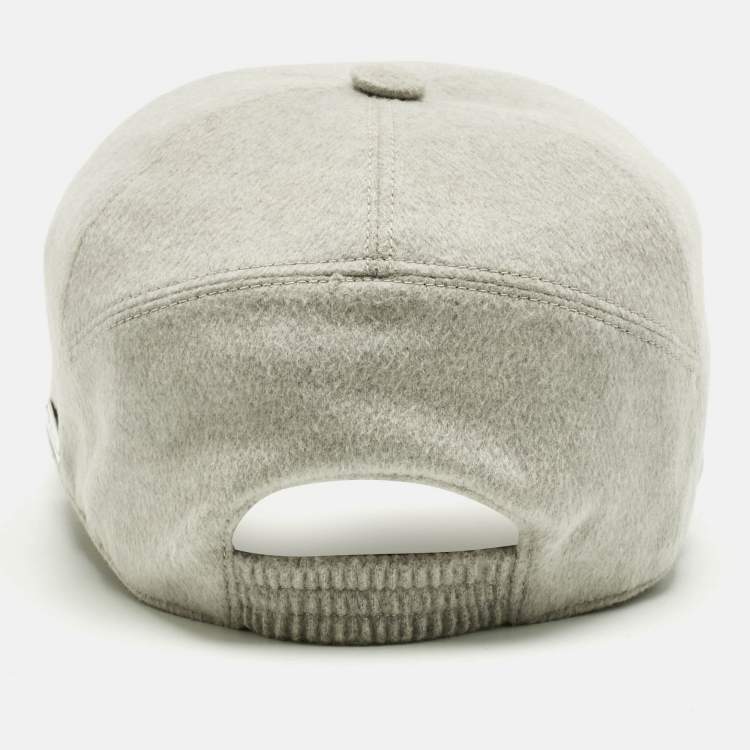 Pre Owned Loro Piana Grey Baby Cashmere Cap M