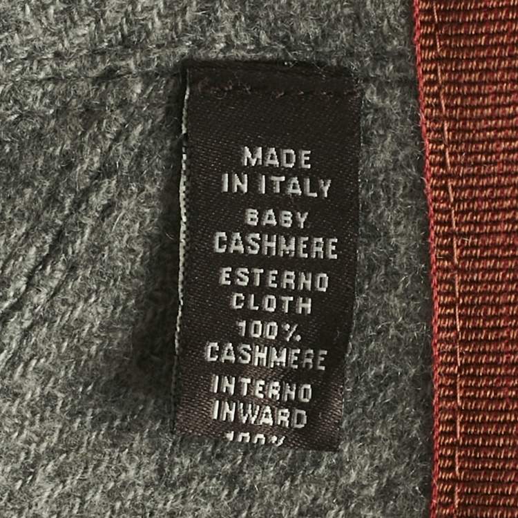 Pre Owned Loro Piana Grey Baby Cashmere Cap M