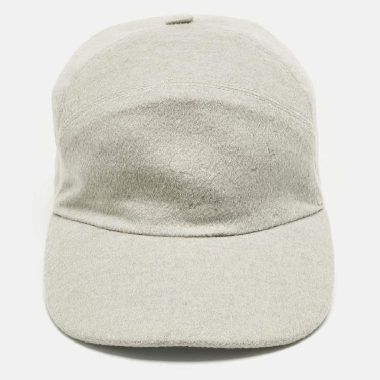Pre Owned Loro Piana Grey Baby Cashmere Cap M