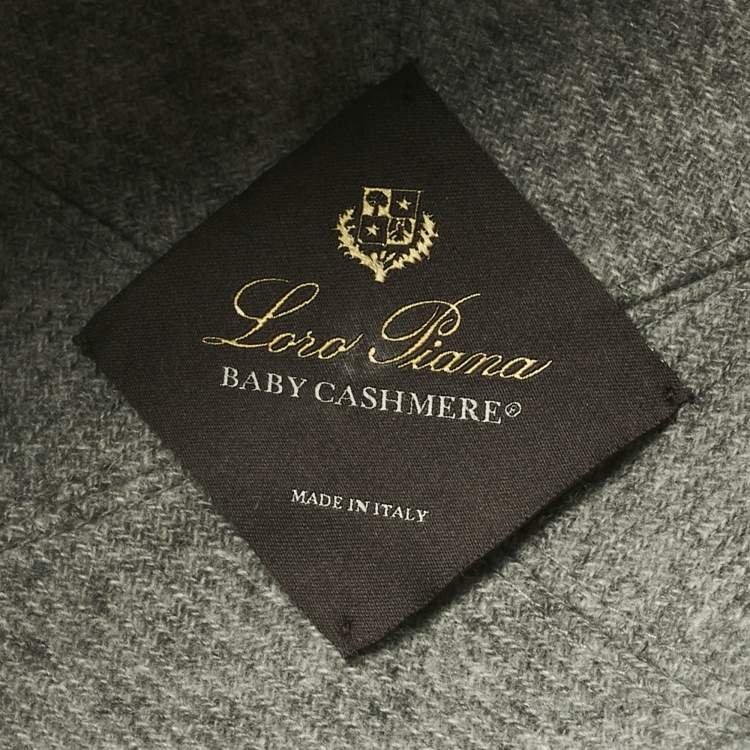 Pre Owned Loro Piana Grey Baby Cashmere Cap M