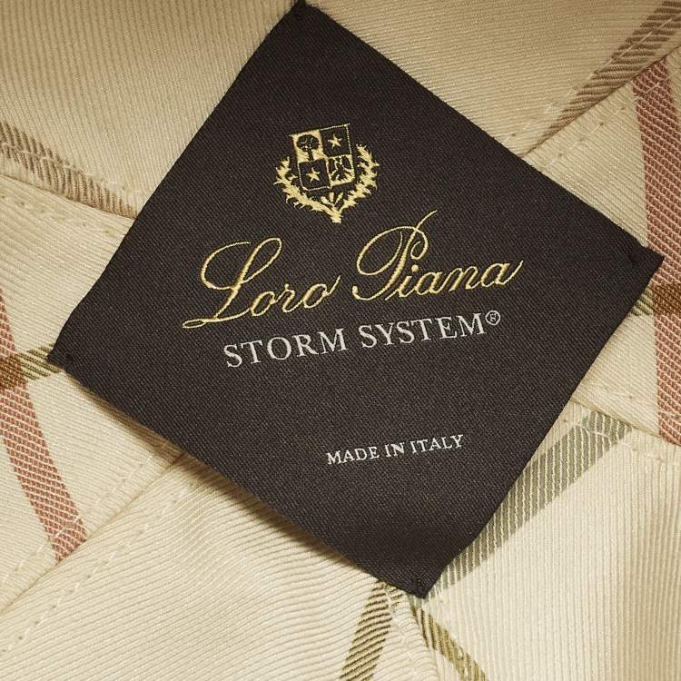 Pre Owned Loro Piana Blue Nylon Storm System Baseball Cap M