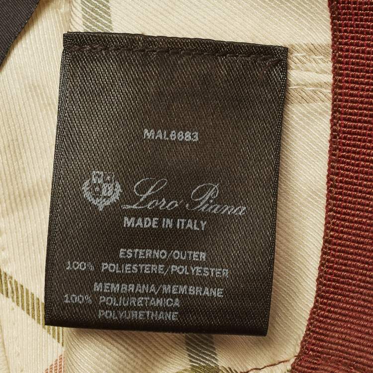 Pre Owned Loro Piana Blue Nylon Storm System Baseball Cap M