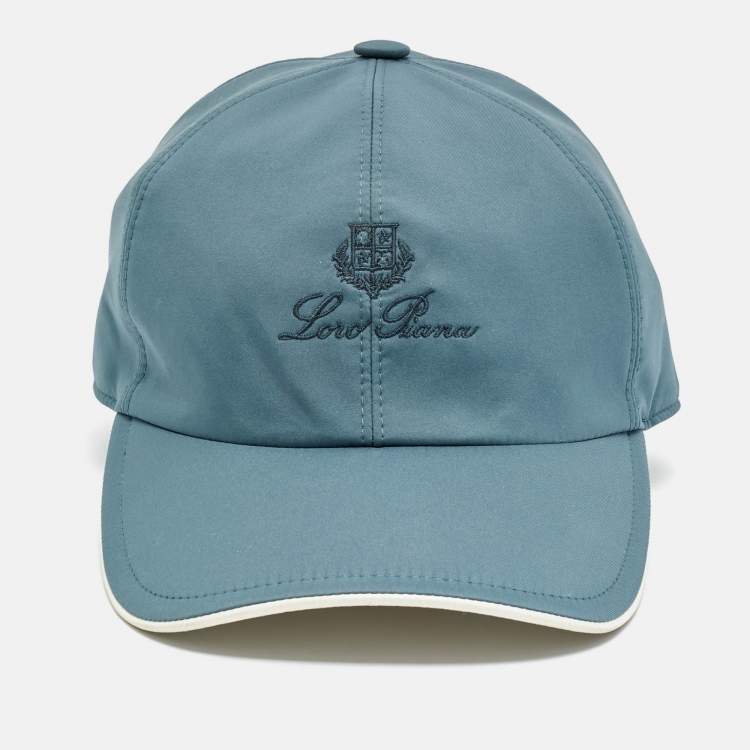 Pre Owned Loro piana Blue Storm System Microfibre Baseball Cap M