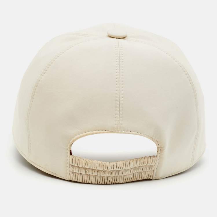 Pre Owned Loro Piana Beige Synthetic Storm System Baseball Cap S