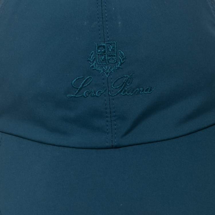 Pre Owned Loro Piana Navy Blue Storm System Baseball Cap XL