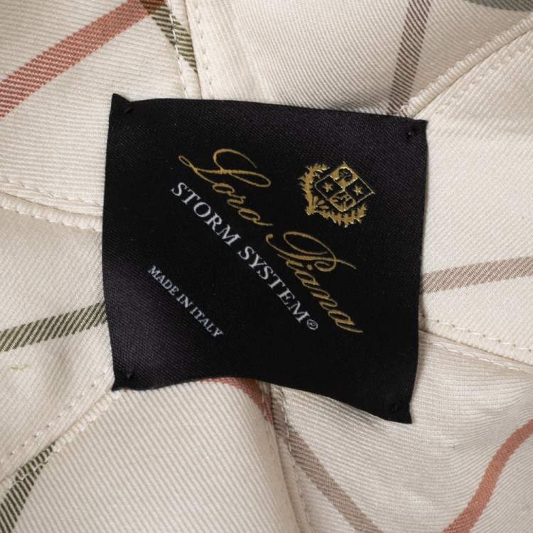 Pre Owned Loro Piana Navy Blue Storm System Baseball Cap XL