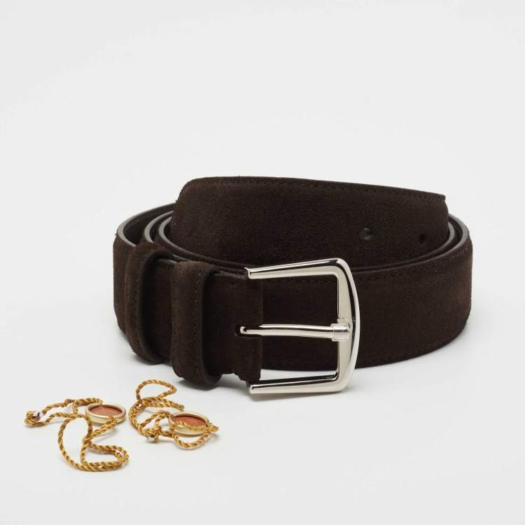 LORO PIANA 3.5cm Suede Belt for Men