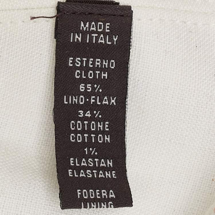 Pre Owned Loro Piana Blue Linen Cotton Rain System Cap M