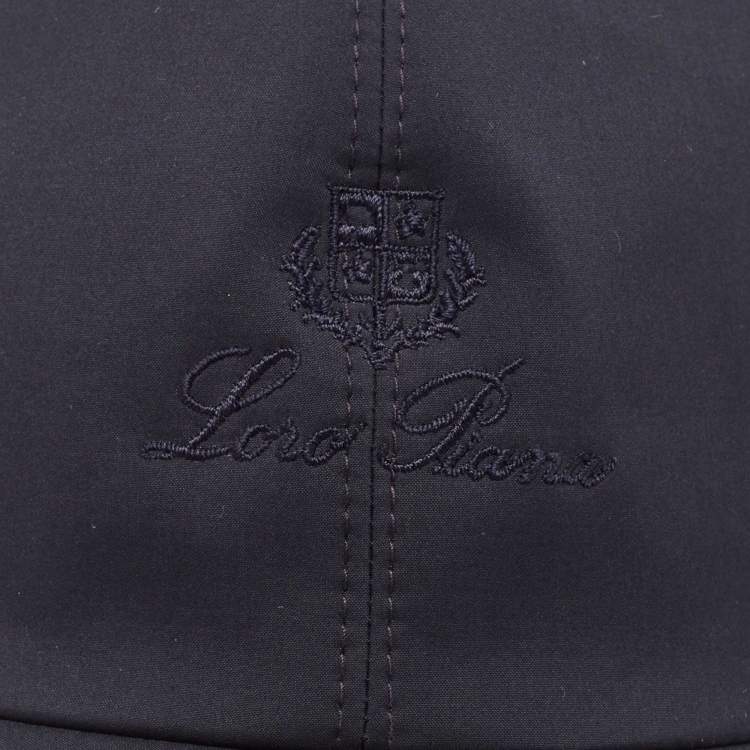 Pre Owned Loro Piana Navy Blue/Ivory Storm System Baseball Cap M
