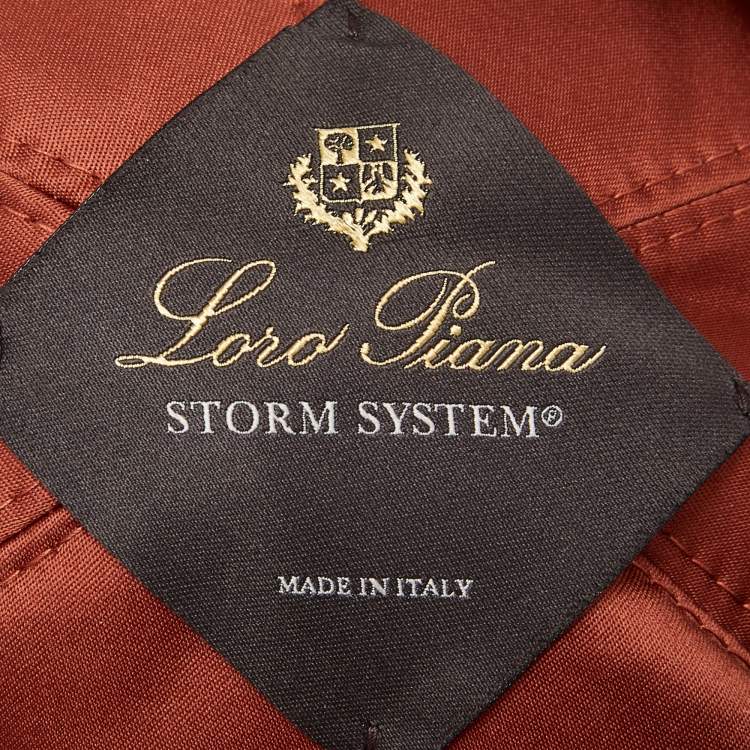 Pre Owned Loro Piana Dark Beige Storm System Baseball Cap L