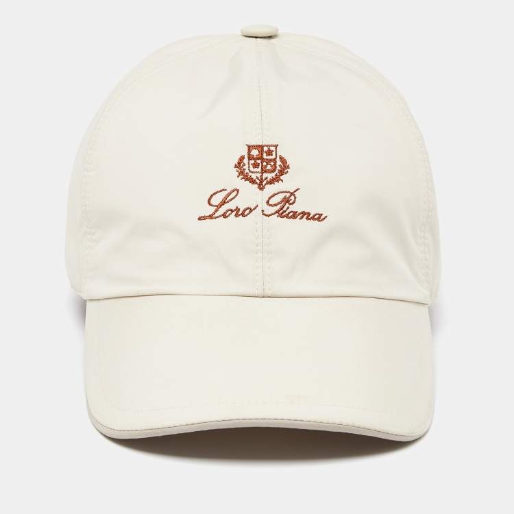Pre Owned Loro Piana Beige Storm System Baseball Cap L