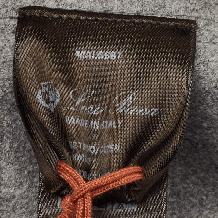 Pre Owned Loro Piana Black Cashmere-Storm System Baseball Cap XL