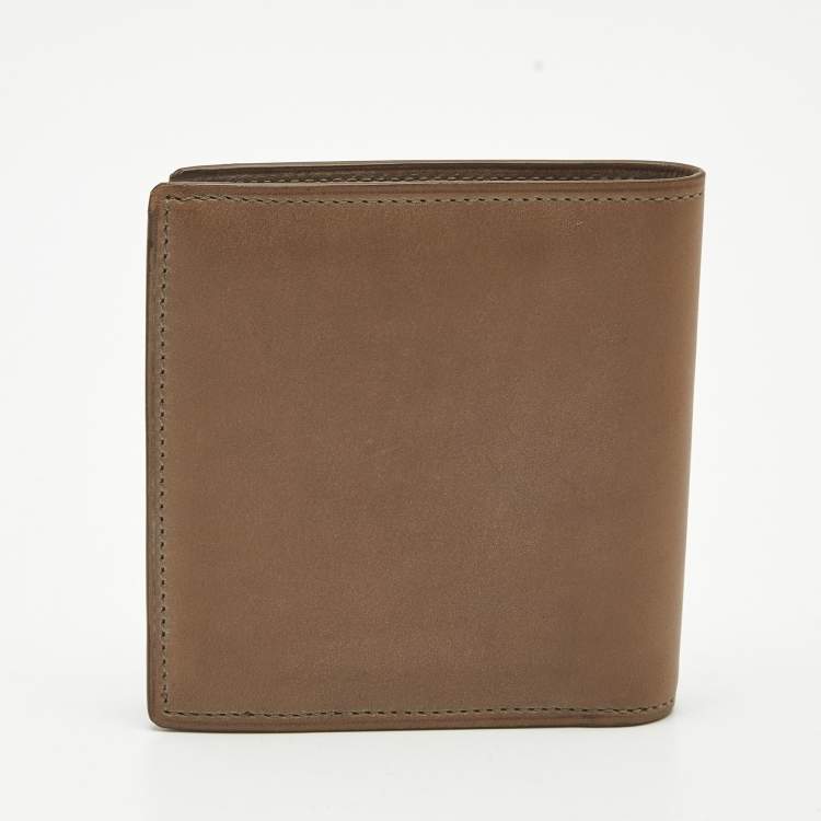 Pre Owned Loro Piana Brown Leather Bifold Wallet