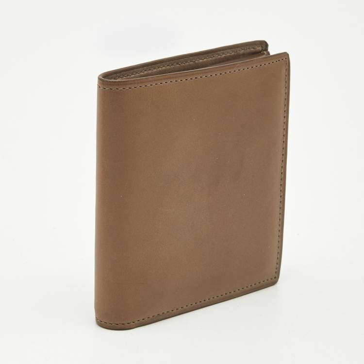Pre Owned Loro Piana Brown Leather Bifold Wallet