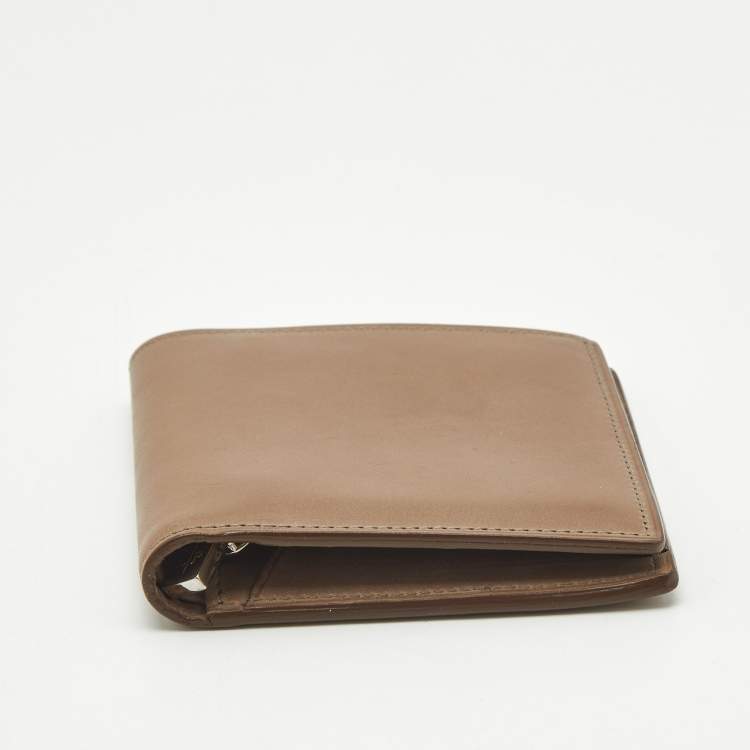 Pre Owned Loro Piana Brown Leather Bifold Wallet