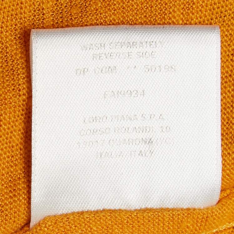 Pre Owned Loro Piana Yellow Flax Polo T-Shirt 3XL