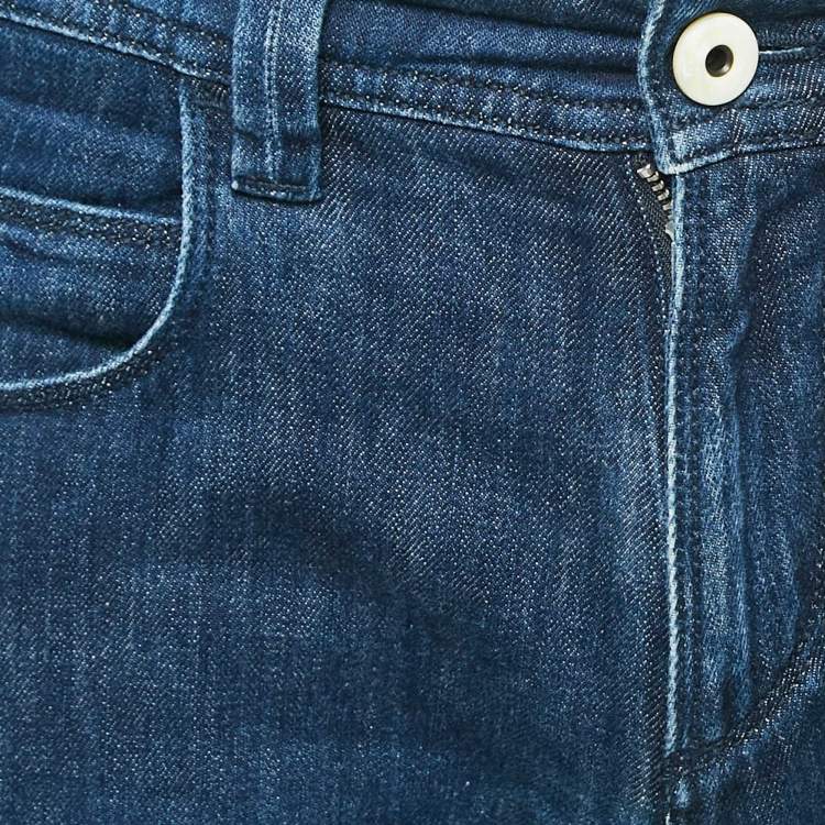 Pre Owned Loro Piana Blue Denim 5 Tasche Slim Jeans S Waist 32"
