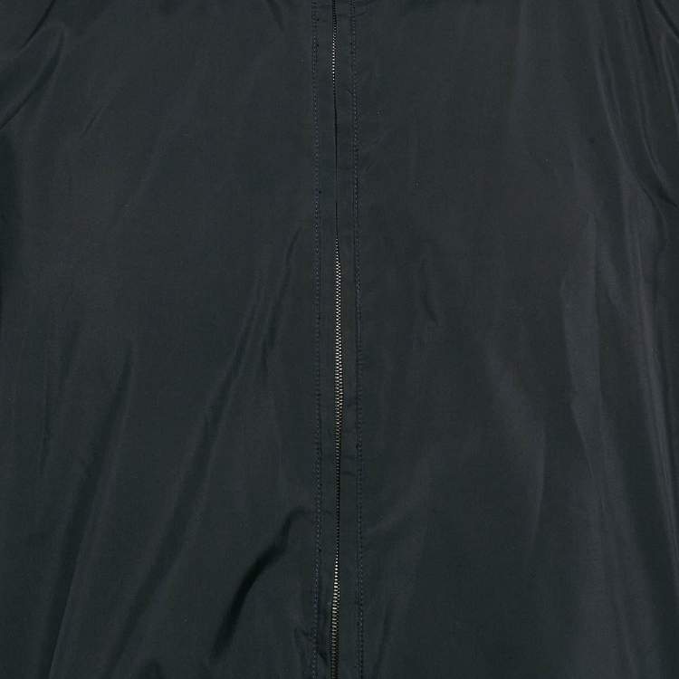 Pre Owned Loro Piana Navy Blue Synthetic and Cashmere Reversible Windmate Bomber Jacket XL