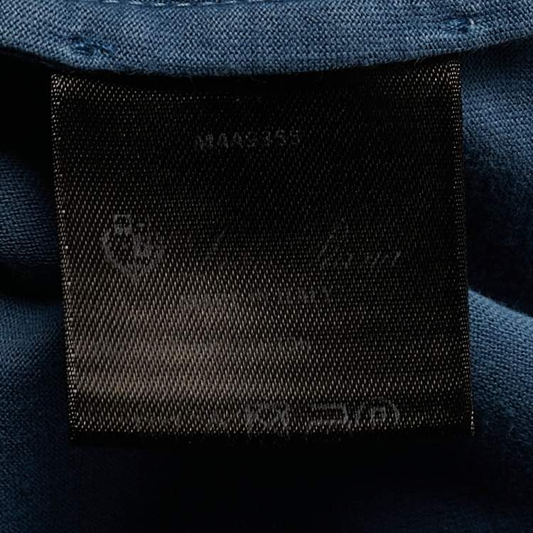Pre Owned Loro Piana Blue Cotton Crew Neck T-Shirt M