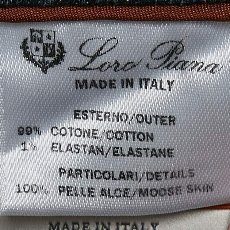 Pre Owned Loro Piana Blue Denim Jeans M Waist 33"
