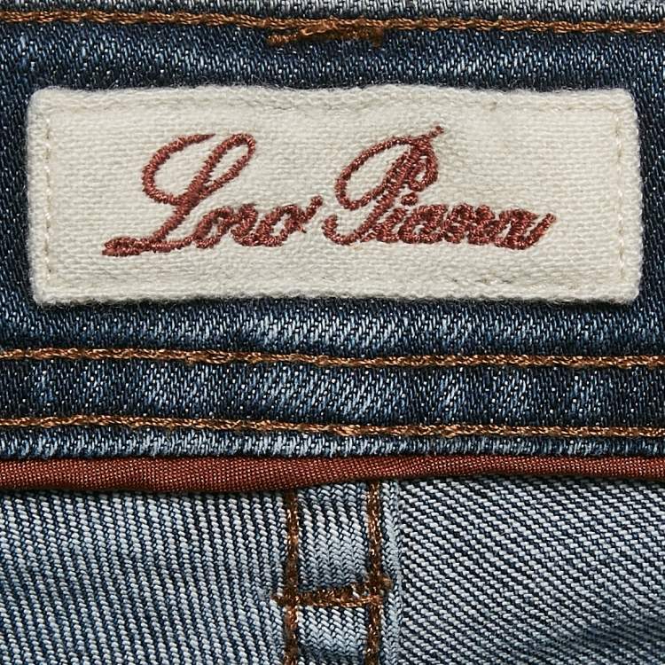 Pre Owned Loro Piana Blue Denim Jeans M Waist 33"