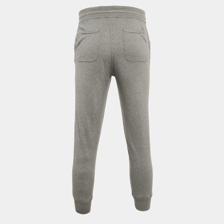 Pre Owned Loro Piana Grey Cashmere Sweatpants M