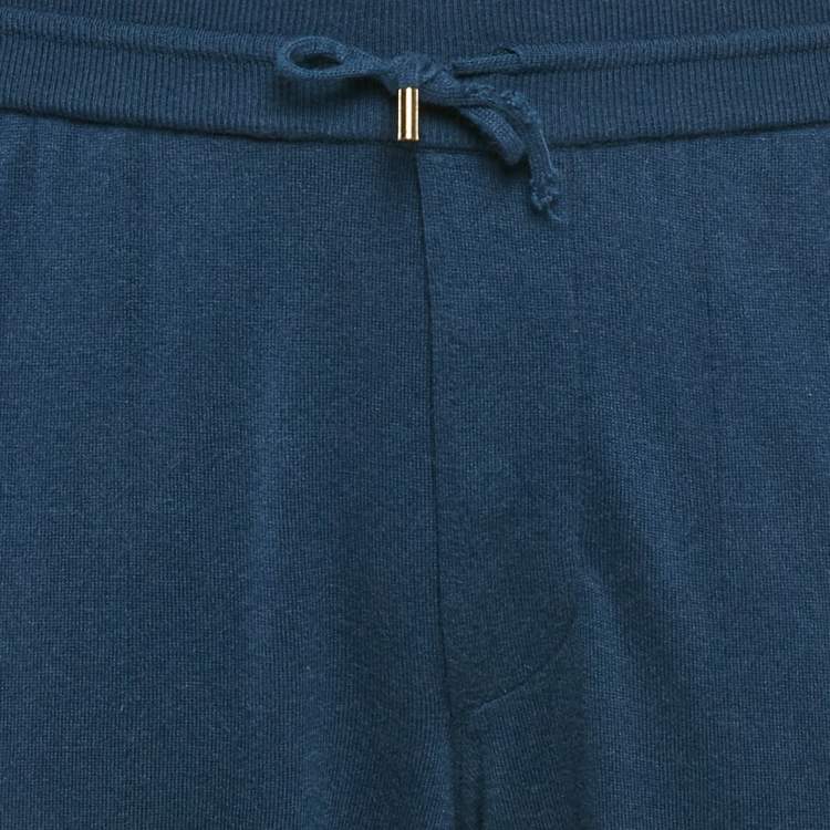 Pre Owned Loro Piana Blue Cashmere Blend Leasure Trousers M