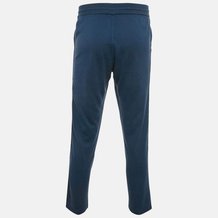 Pre Owned Loro Piana Blue Cashmere Blend Leasure Trousers M