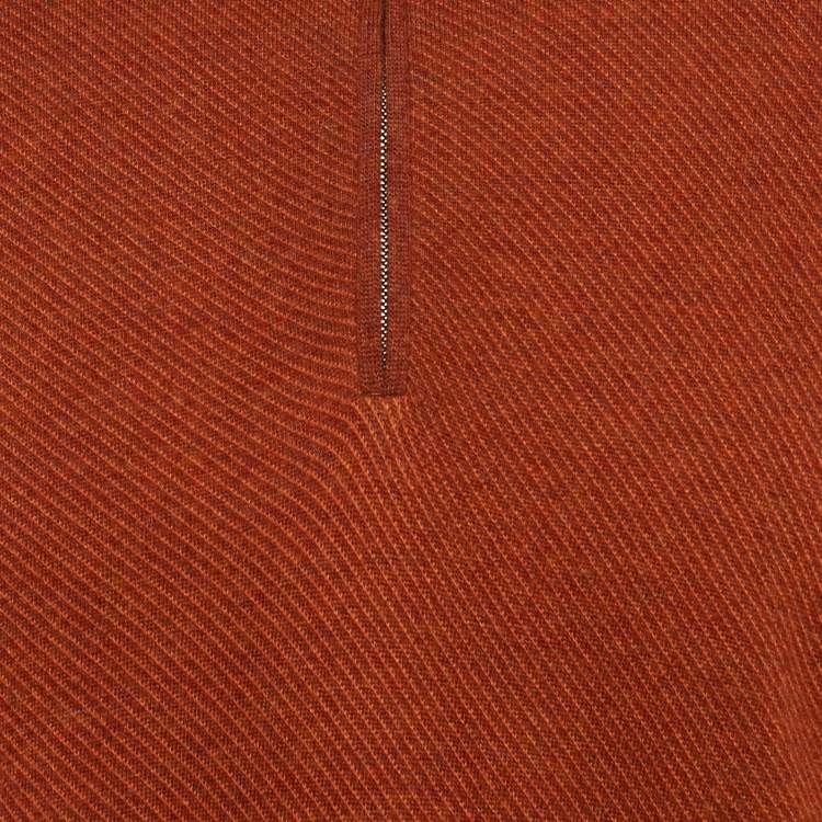 Pre Owned Loro Piana Brown Cashmere Roadster Mezzocollo Sweater XXXL