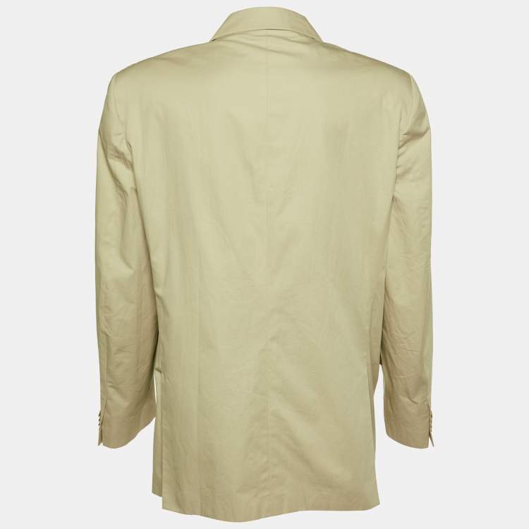 مملوكة مسبقًا Bradbury X Loro Piana Vintage Beige Cotton Button Front Jacket 5XL