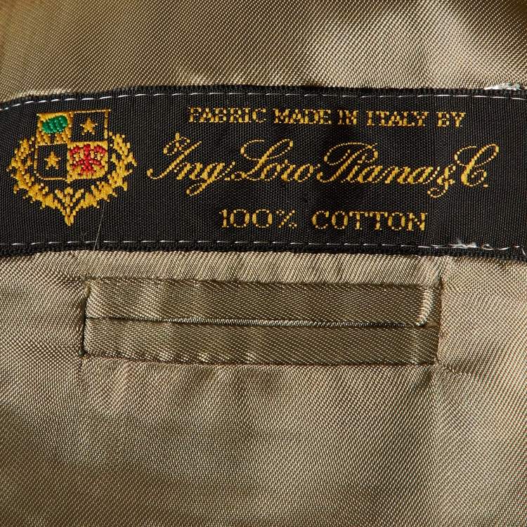 مملوكة مسبقًا Bradbury X Loro Piana Vintage Beige Cotton Button Front Jacket 5XL