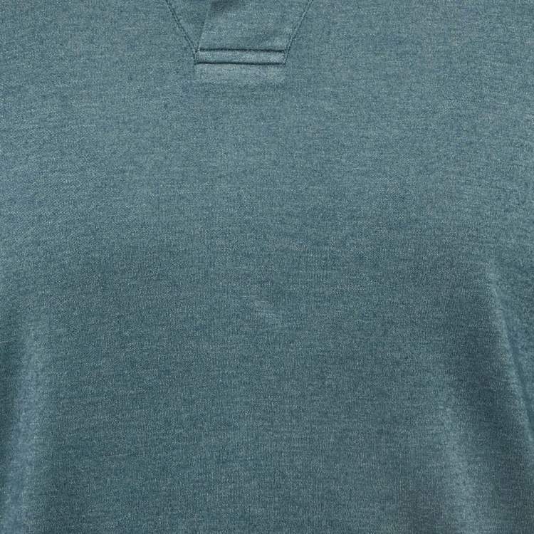 Pre Owned Loro Piana Blue Cashmere Full Sleeve Polo T-Shirt M