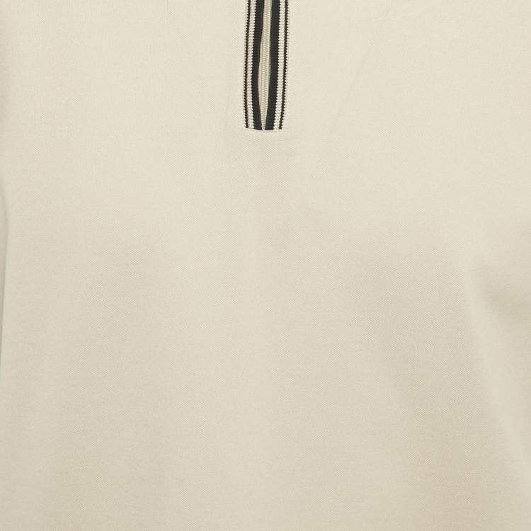 Pre Owned Loro Piana Beige Cotton Regatta Polo T-Shirt L 