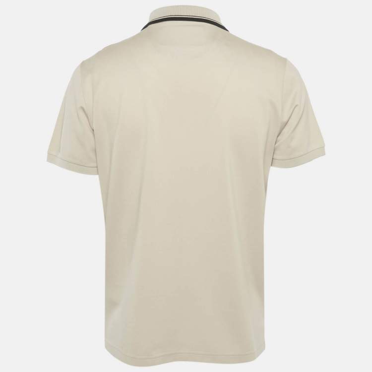 Pre Owned Loro Piana Beige Cotton Regatta Polo T-Shirt L 