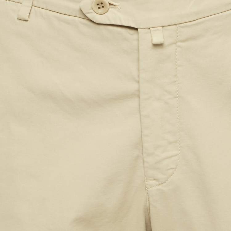Pre Owned Loro Piana Beige Cotton Tailored Trousers XXL