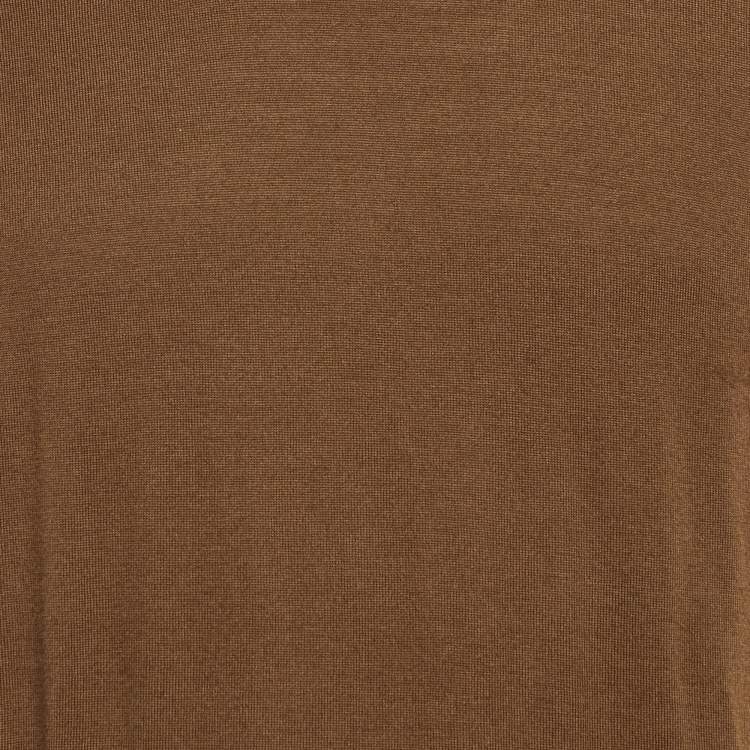 Pre Owned Loro Piana Brown Wool The Gift of Kings Crew Neck Sweater XL
