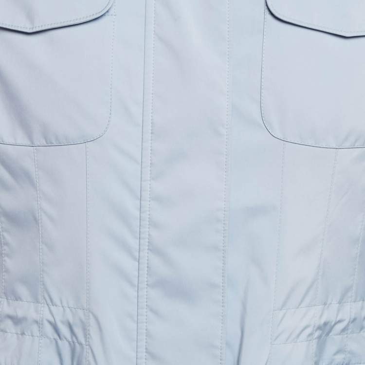 Pre Owned Loro Piana Light Blue Synthetic Traveller Jacket XS