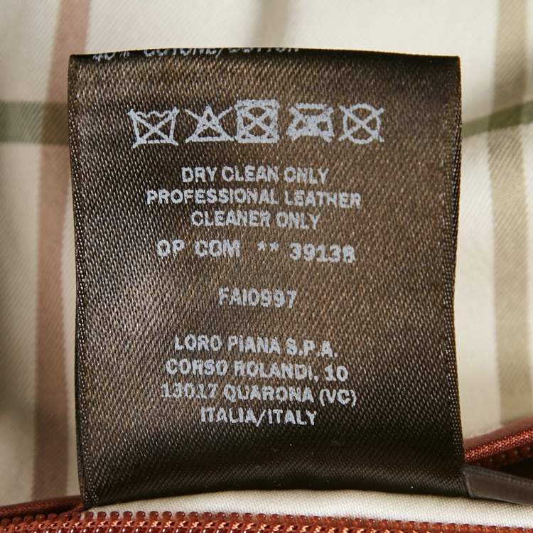 Pre Owned Loro Piana Blue Suede Buttoned Jacket L