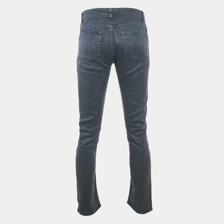 Pre Owned Loro Piana Dusty Blue Denim Skinny Fit Jeans S Waist 31"