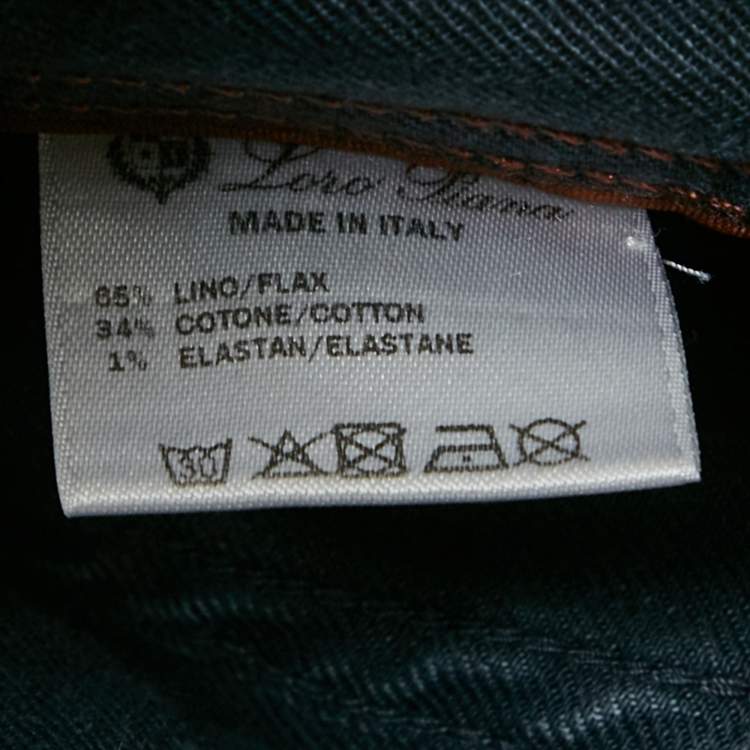 Pre Owned Loro Piana Dusty Blue Denim Skinny Fit Jeans S Waist 31"