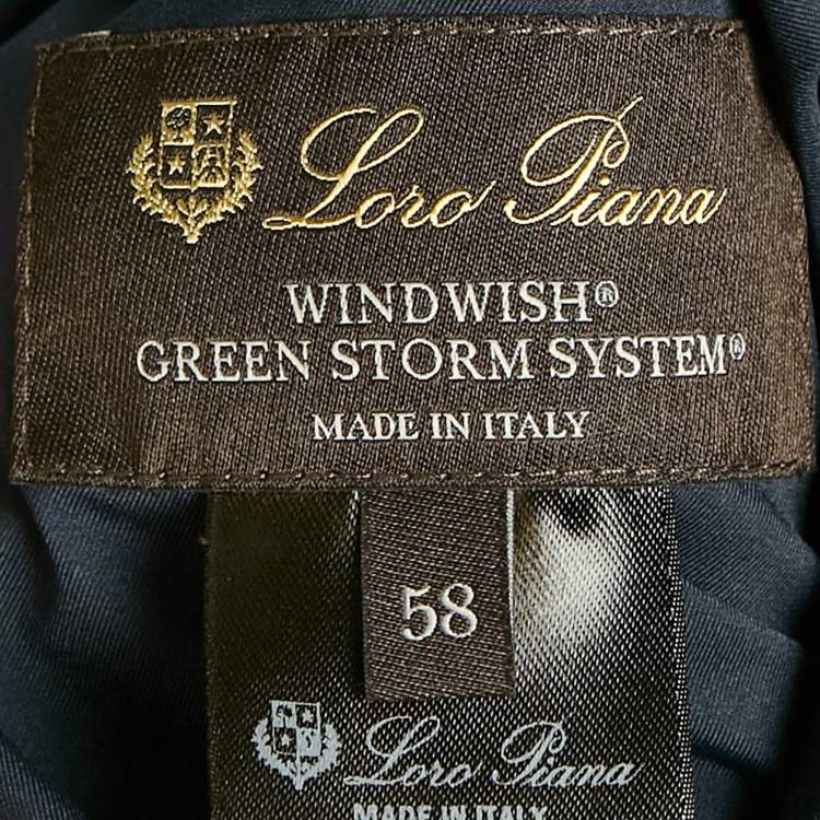 مملوكة مسبقًا Loro Piana Blue Nylon Reversible Vest 4XL