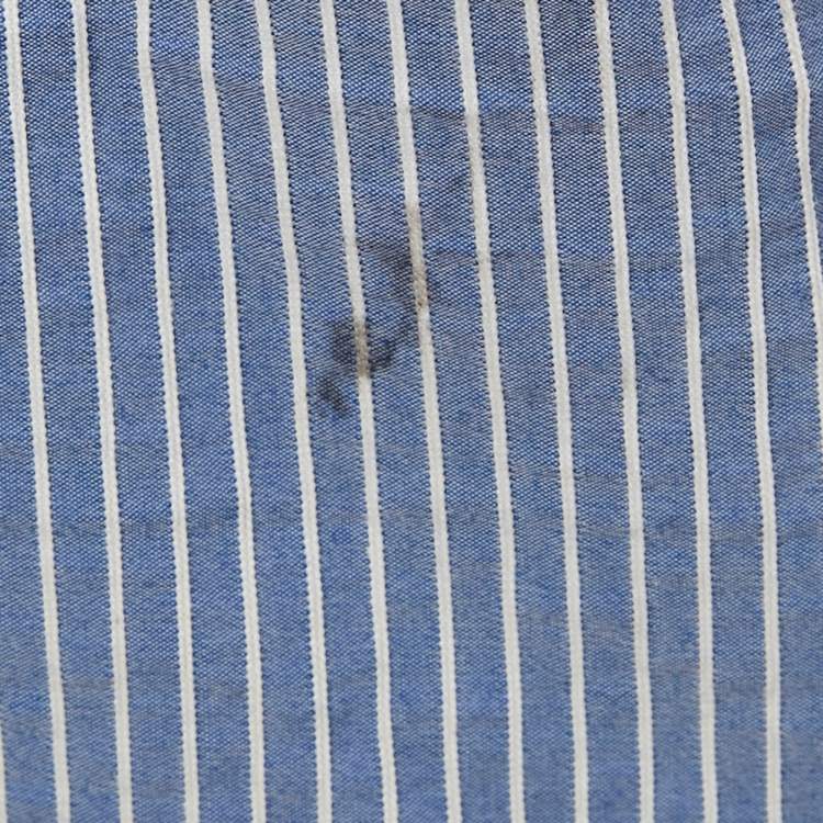 Pre Owned Loro Piana Blue Striped Cotton Shorts XL