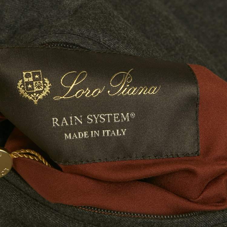 Pre Owned Loro Piana Grey/Green Wool and Nylon Reversible Vest S