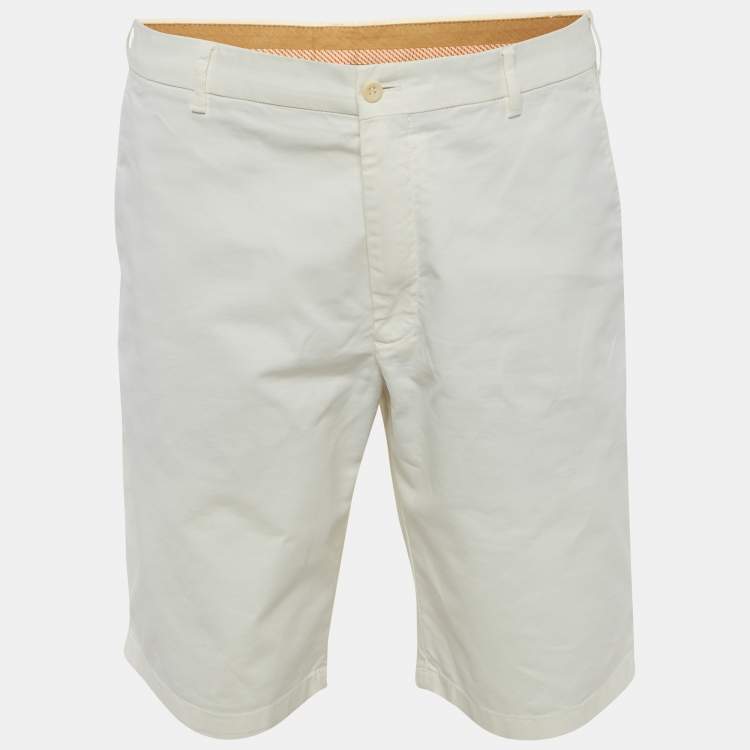 Pre Owned Loro Piana White Cotton Shorts XXXL