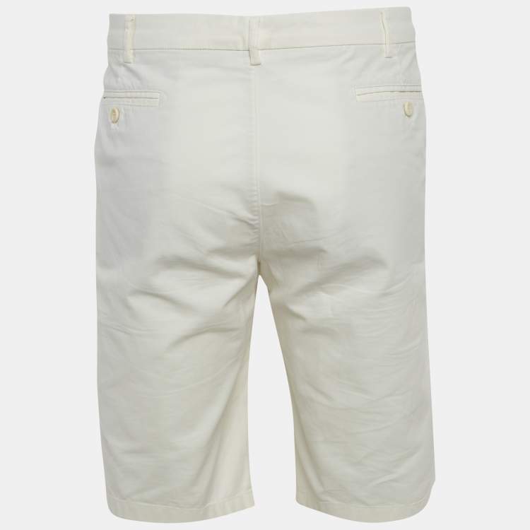 Pre Owned Loro Piana White Cotton Shorts XXXL
