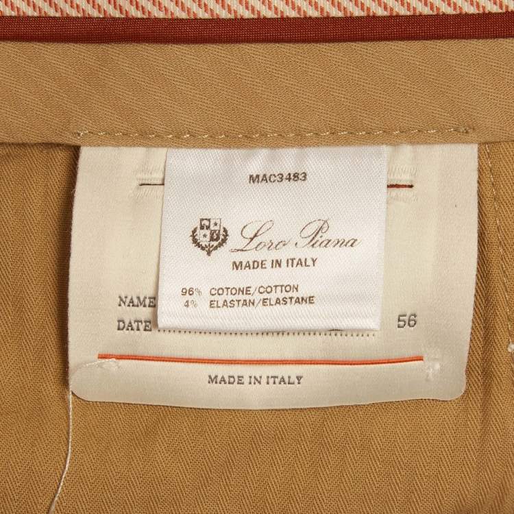 Pre Owned Loro Piana White Cotton Shorts XXXL
